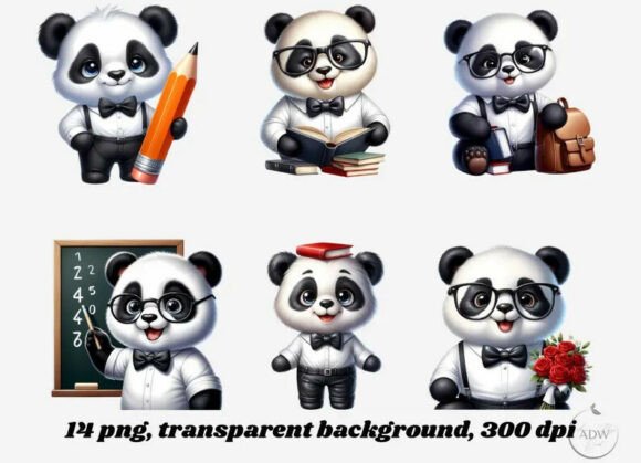 Download School Panda - Panda Collection