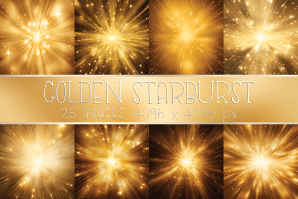 Download Golden Starburst Printable Digital Paper - Printable digital paper Collection