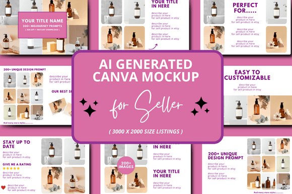 Download AI Generated Etsy Mockup - Ai generated Collection