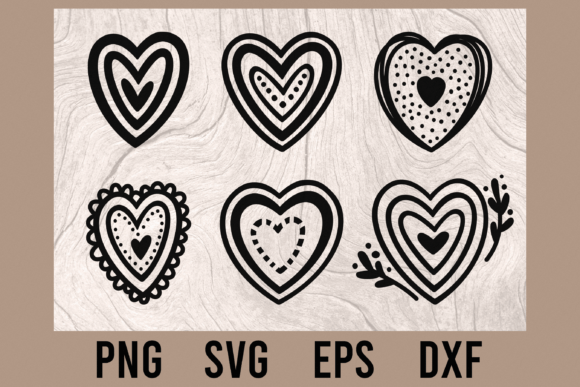 Download Boho Heart Cut Files | PNG, SVG - Boho heart Collection