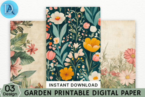 Download Garden Printable Digital Paper - Printable digital paper Collection