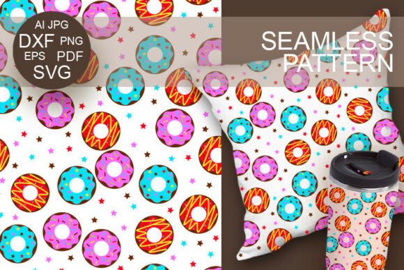 Download Seamless Background Donuts Backdrop SVG - Seamless background Collection