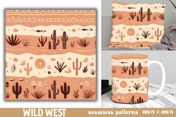Download Wild West Western Seamless Background - Seamless background Collection