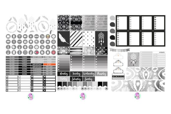 Download Boho Stickers, ECLP Digital Stickers - Digital sticker Collection