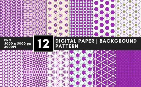 Download Purple Pattern Printable Digital Paper - Printable digital paper Collection